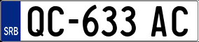 Trailer License Plate